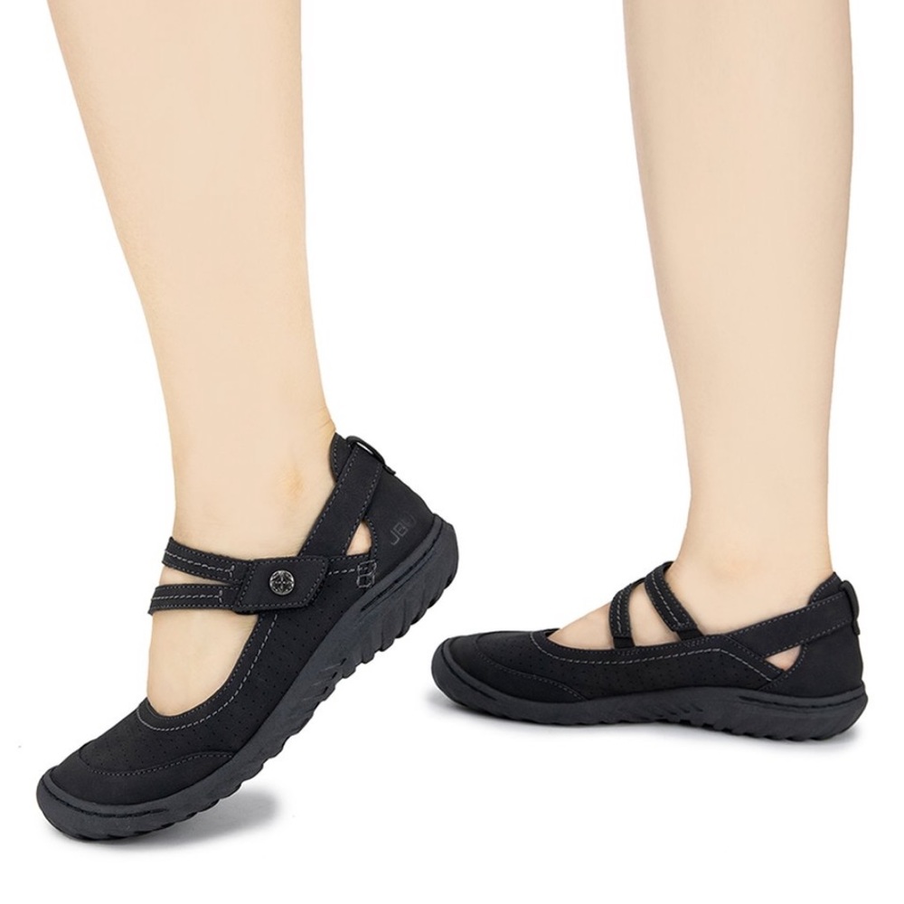 JBU Fawn Wide Mary Janes Slip On Flats Strappy Sandals Sneakers 7.5W 7 1/2 W NIB - Picture 9 of 13